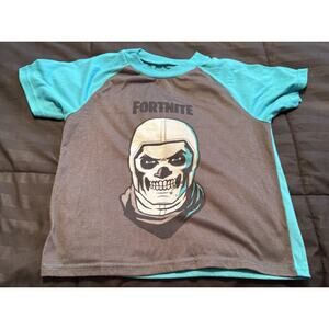 Boys FORTNITE Pajama PJ Set 2-piece shorts shirt sz 8